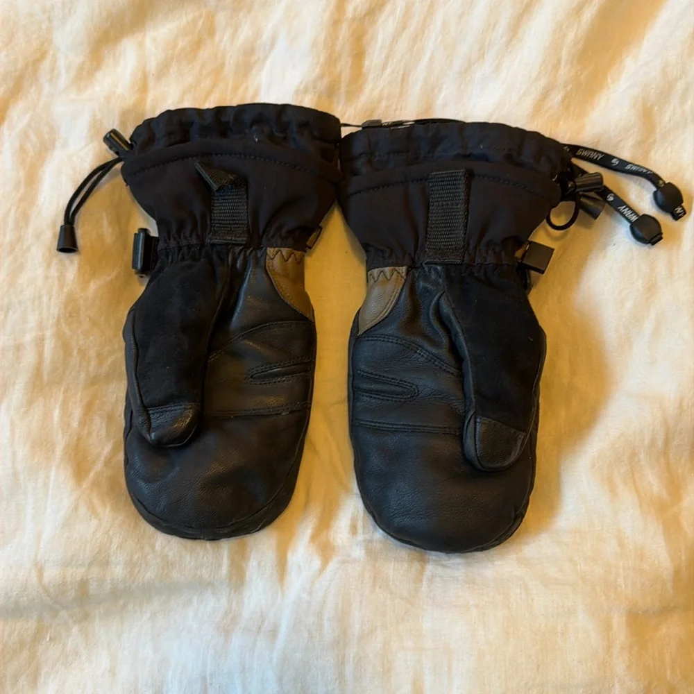 Swany Youth Triplex Leather Ski Mittens Size Medium 6–8